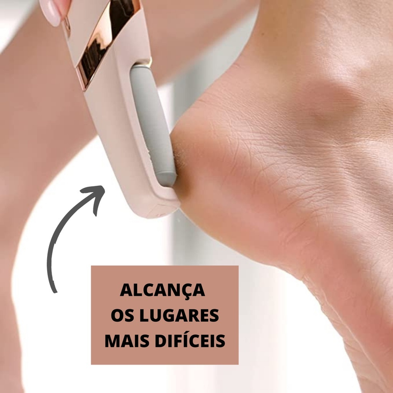 Lixador de Pé Elétrico - Esfoliador Tira Calos Pedicure Portátil