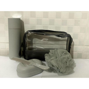 5 Peças Kit de Viagem Com Bolsa Porta Escova Pente Saboneteira e Ducha Compacto Para Viagem