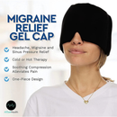 Touca De Enxaqueca Alívio Terapêutica Gel Hood Ice pack Máscara De Calor Para Os Olhos Dor De Cabeça