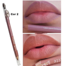 Lápis Labial Duo Luisance Matte/Fosco Lápis de Boca com Duas Pontas para Contorno dos Lábios com Apontador L852