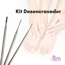 Kit Espátula Desencravador Podologia Slim - 3 Peças N206, N214 e Formão N254 Manicure Pedicure Cutelaria