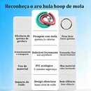 Futuro fit Aro Hula Hoop de Mola Fitness Queima Gordura Cintura e Abdômen Dobravel PVC Silencioso