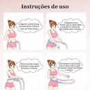Futuro fit Aro Hula Hoop de Mola Fitness Queima Gordura Cintura e Abdômen Dobravel PVC Silencioso