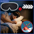 Máscara 3D de Espuma para Dormir, Tapa-Olho Blackout Total, Confortável e Zero Pressão