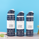 Hilee Garrafa Térmica 304 Inox Free Sip com Canudo, Tampa Dupla, Anti Vazamento, Portátil