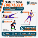 Kit 16 Itens Treino Em Casa Completo Elásticos Extensores + 5 Mini Bands Fitness Musculação Exercícios Yoga Fisioterapia