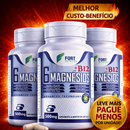 6 Magnésios + B12 500mg 120 Cápsulas | Alta Absorção | Energia, Sono e Sistema Nervoso | Original