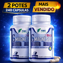 6 Magnésios + B12 500mg 120 Cápsulas | Alta Absorção | Energia, Sono e Sistema Nervoso | Original