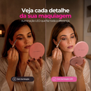 Espelho Maquiagem Com Touch E Borda Luz De Led Mesa Portátil