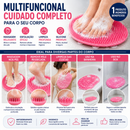 apete Massageador e Esfoliante para os Pés com Ventosas Antiderrapante para Banho