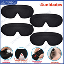 Máscara 3D de Espuma para Dormir, Tapa-Olho Blackout Total, Confortável e Zero Pressão