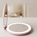 Espelho Maquiagem Com Touch E Borda Luz De Led Mesa Portátil