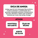 Kit S.O.S Hidratação Óleo de Rícino Shampoo e Condicionador Litrão Salon Line
