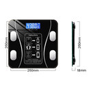 Balança Corporal Bioimpedância Digital Aplicativo Bluetooth Android Ios Suporta Até 180kg