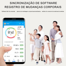 Balança Corporal Bioimpedância Digital Aplicativo Bluetooth Android Ios Suporta Até 180kg