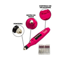 Lixadeira de Unhas Elétrica com Broca e Motor Bivolt para Manicure e Pedicure USB