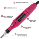 Lixadeira de Unhas Elétrica com Broca e Motor Bivolt para Manicure e Pedicure USB