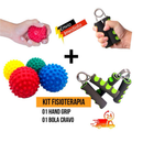 KIT Fortalecedor de Mão e Antibraço HandGrip (MOLA) + Bolinha Fisioterapia