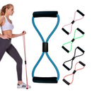 Kit Elástico de Treino Mini Band + Elástico Tensão Extensor Exercício Treino Funcional Fisioterapia em Casa
