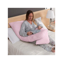 Travesseiro De Corpo Para Gestante gravida 200 fios Micropercal 120x60cm Ergonomico Cama Macio