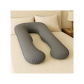 Travesseiro De Corpo Para Gestante gravida 200 fios Micropercal 120x60cm Ergonomico Cama Macio