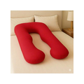 Travesseiro De Corpo Para Gestante gravida 200 fios Micropercal 120x60cm Ergonomico Cama Macio