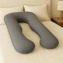 Travesseiro De Corpo Para Gestante gravida 200 fios Micropercal 120x60cm Ergonomico Cama Macio