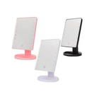 Espelho Mesa Iluminado com LED 22 Pontos Ajustável Toque USB Pilhas Oásis OIH-5203