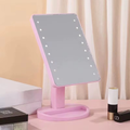 Espelho Mesa Iluminado com LED 22 Pontos Ajustável Toque USB Pilhas Oásis OIH-5203