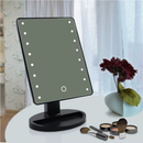 Espelho Mesa Iluminado com LED 22 Pontos Ajustável Toque USB Pilhas Oásis OIH-5203