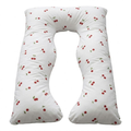 Travesseiro De Corpo Para Gestante gravida 200 fios Micropercal 120x60cm Ergonomico Cama Macio