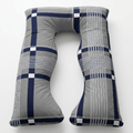 Travesseiro De Corpo Para Gestante gravida 200 fios Micropercal 120x60cm Ergonomico Cama Macio