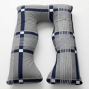 Travesseiro De Corpo Para Gestante gravida 200 fios Micropercal 120x60cm Ergonomico Cama Macio
