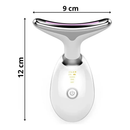 Massageador de Fototerapia LED para Pescoço e Rosto – Antirrugas, Firmador e Recuperação da Pele Radiante