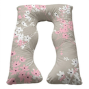 Travesseiro De Corpo Para Gestante gravida 200 fios Micropercal 120x60cm Ergonomico Cama Macio