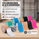 Bandagem Elástica 5Cm X 5M - Fita Kinesio Tape Fisioterapia