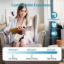 Massageador de Joelho Sem Fio com Calor Infravermelho e Vibração, Massageador de Joelho com Temperatura Ajustável
